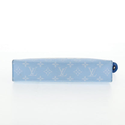 Louis Vuitton Pochette Voyage Limited Edition Monogram Clouds, BLUE, PVC, Clutche & pouche