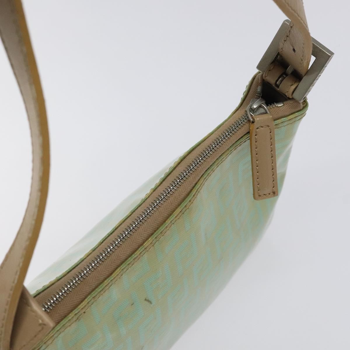 Fendi Vintage Belted Pochette Zucchino Canvas, GREEN, CANVAS, Clutche & pouche