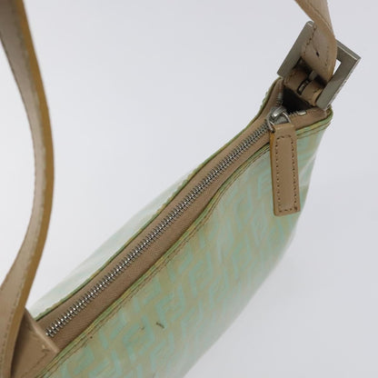 Fendi Vintage Belted Pochette Zucchino Canvas, GREEN, CANVAS, Clutche & pouche