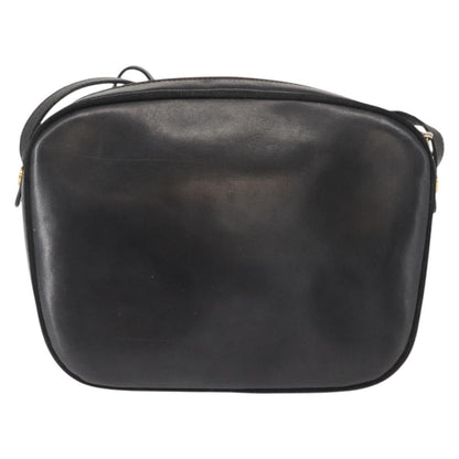 Salvatore Ferragamo Vala Shoulder Bag Leather, BLACK, LEATHER, Shoulder bag