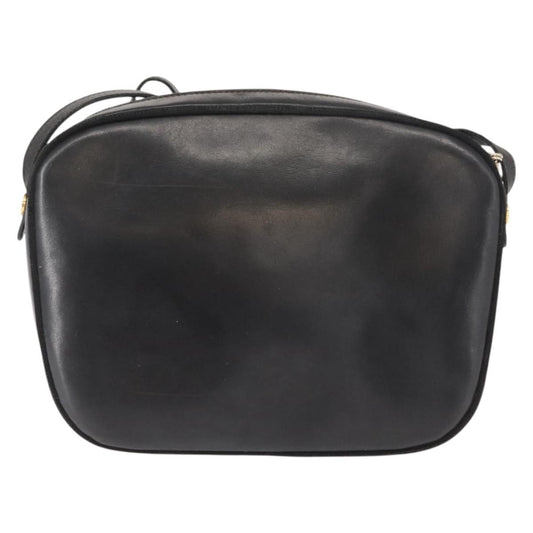 Salvatore Ferragamo Vala Shoulder Bag Leather, BLACK, LEATHER, Shoulder bag