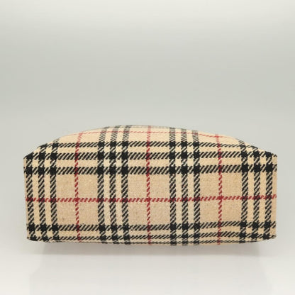 Burberry Nova Check Handbag Wool, BEIGE, WOOL, Handbag