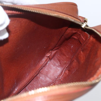 MCM Visetos Shoulder bag Canvas and Leather, BROWN, CANVAS, Shoulder bag