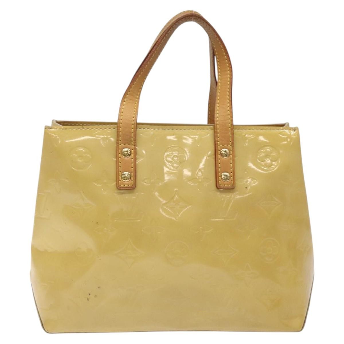 Louis Vuitton Reade Handbag Monogram Vernis, BEIGE, PATENT_LEATHER, Handbag