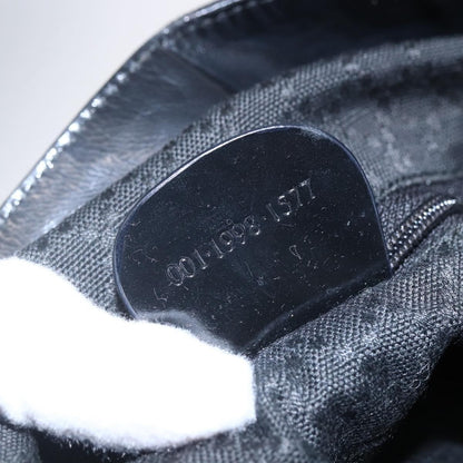 Gucci Vintage Bamboo Handle Open Hobo Nylon, BLACK, NYLON, Handbag