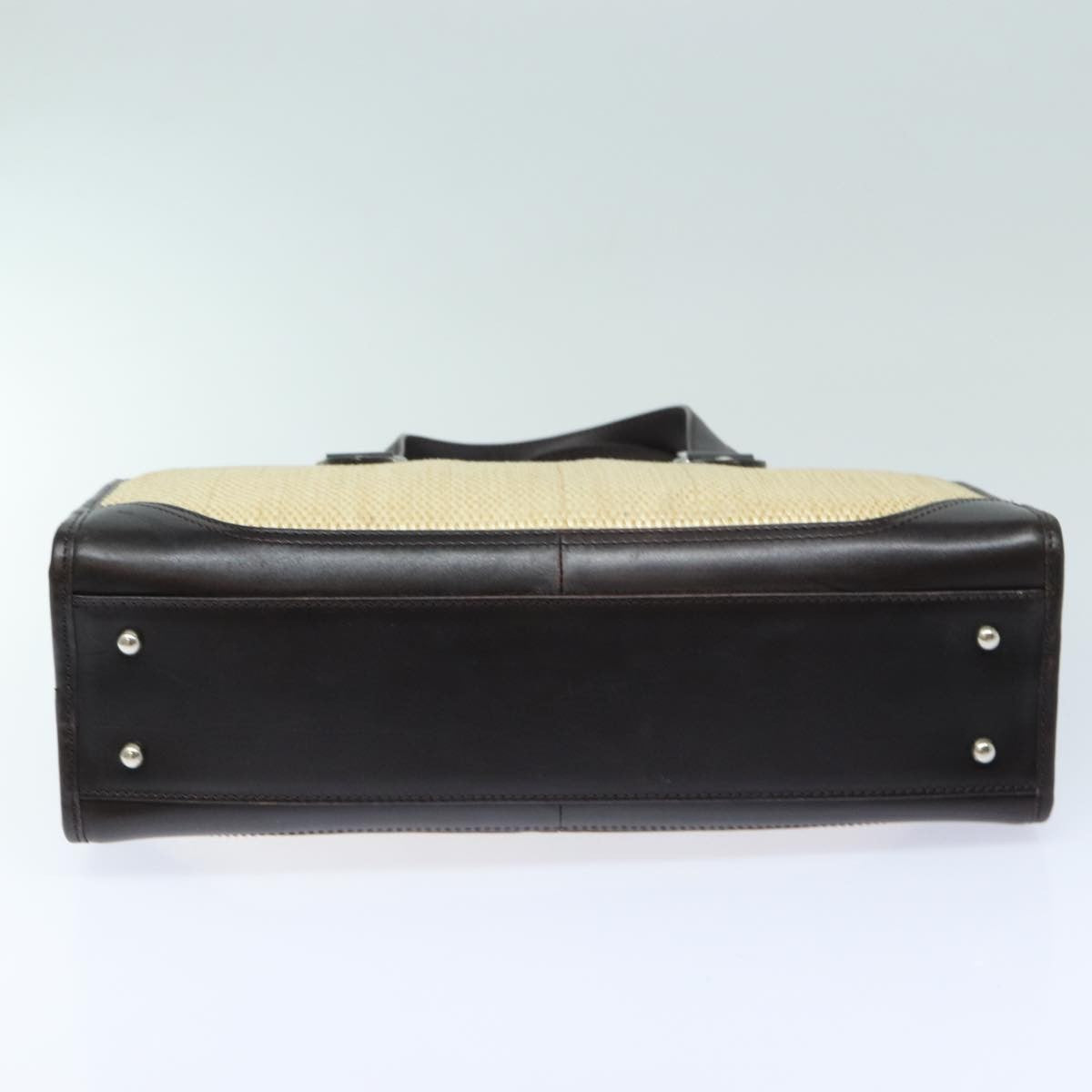 Burberry Vintage Handbag Leather, BEIGE, WOOD, Handbag