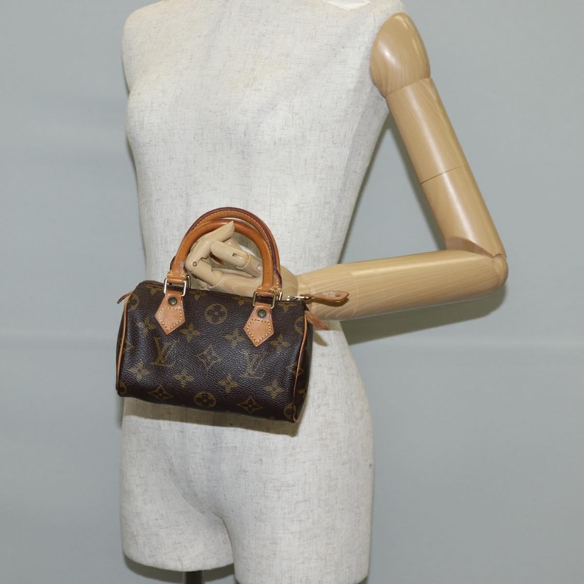 Louis Vuitton Speedy Mini HL Handbag Monogram Canvas, BROWN, CANVAS, Handbag