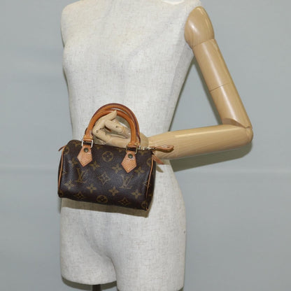 Louis Vuitton Speedy Mini HL Handbag Monogram Canvas, BROWN, CANVAS, Handbag