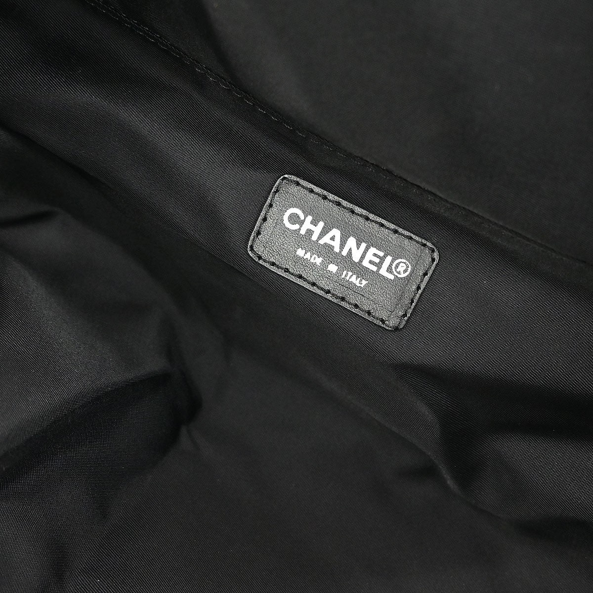 Chanel Travel Line Barrel Bag Nylon, BLACK, NYLON, Handbag