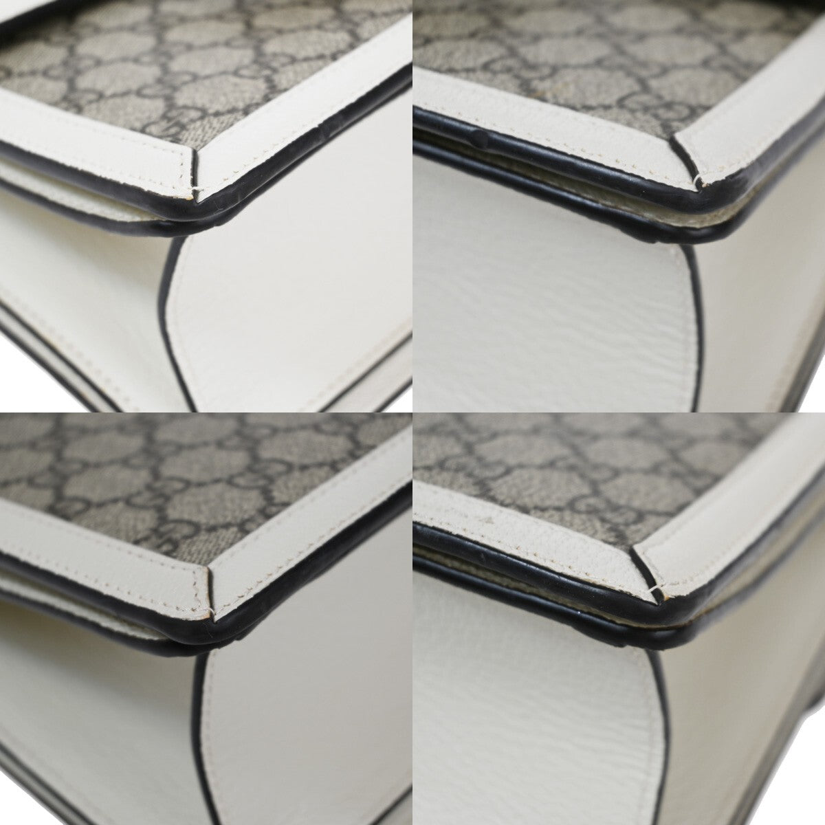 Gucci Queen Margaret Top Handle Bag GG Coated Canvas with Leather, BEIGE, CANVAS, Handbag