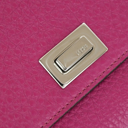 Fendi Peekaboo Wallet Leather, PINK, LEATHER, Wallets