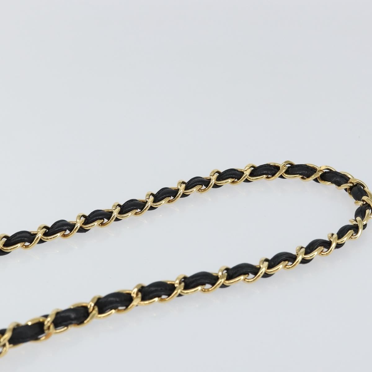 Chanel Vintage Shoulder Bag Leather, BLACK, LEATHER, Shoulder bag