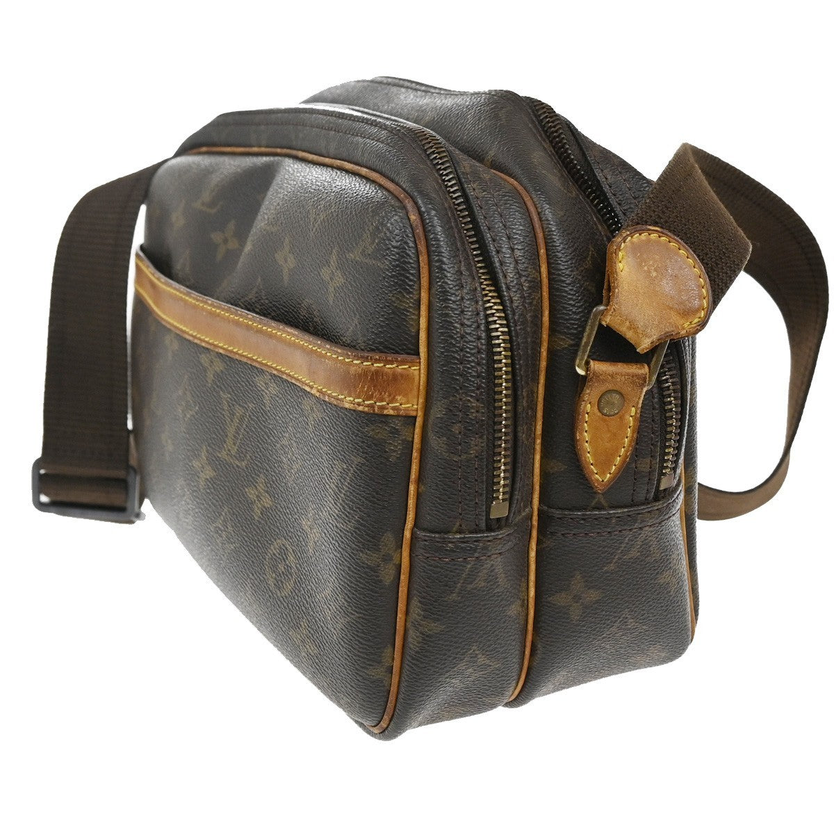 Louis Vuitton Reporter Bag Monogram Canvas, BROWN, CANVAS, Shoulder bag
