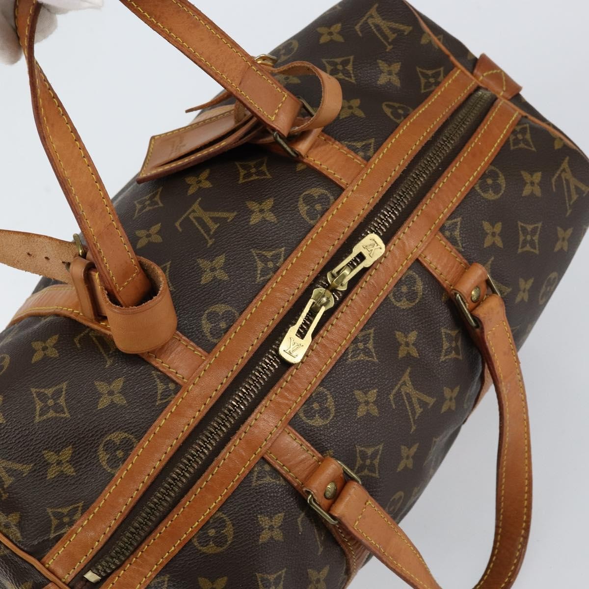 Louis Vuitton Sac Souple Handbag Monogram Canvas, BROWN, CANVAS, Handbag