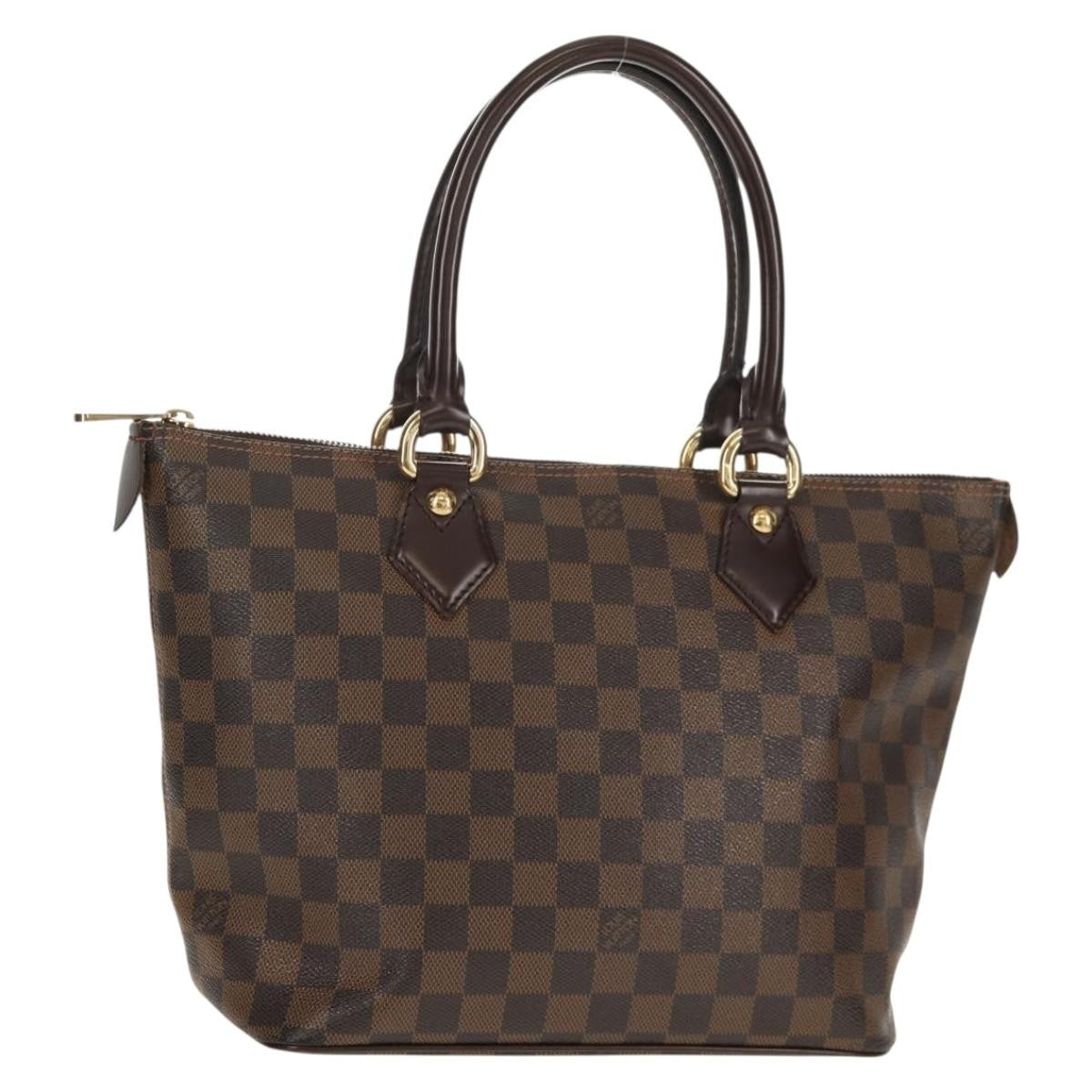 Louis Vuitton Saleya Handbag Damier, BROWN, CANVAS, Tote bag
