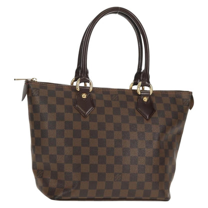 Louis Vuitton Saleya Handbag Damier, BROWN, CANVAS, Tote bag