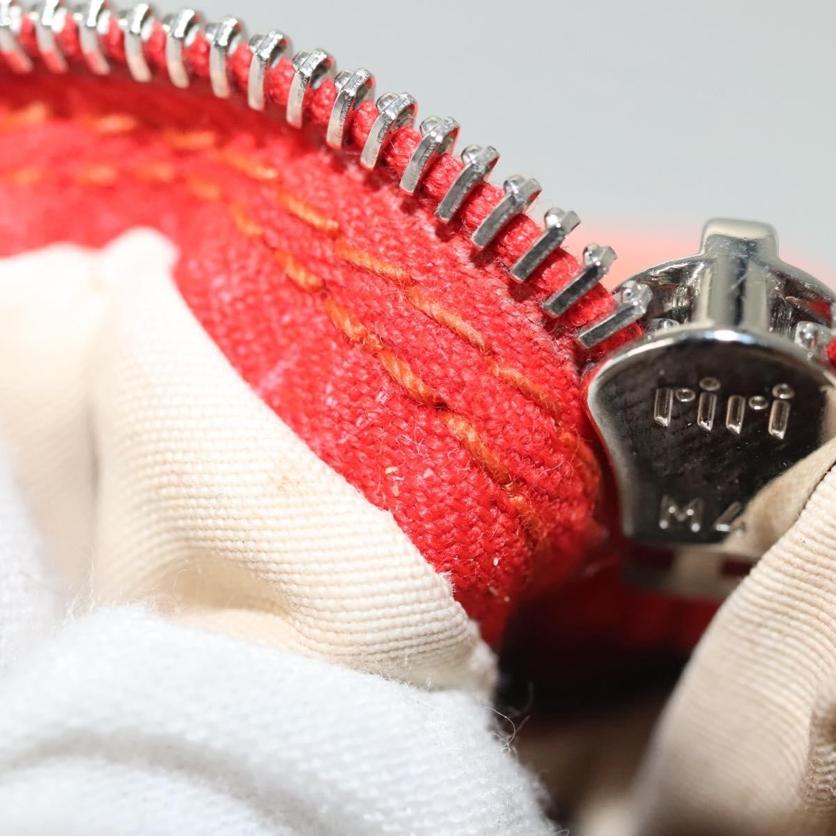 Hermes Bolide Travel Pouch Canvas, ORANGE, CANVAS, Travel bag