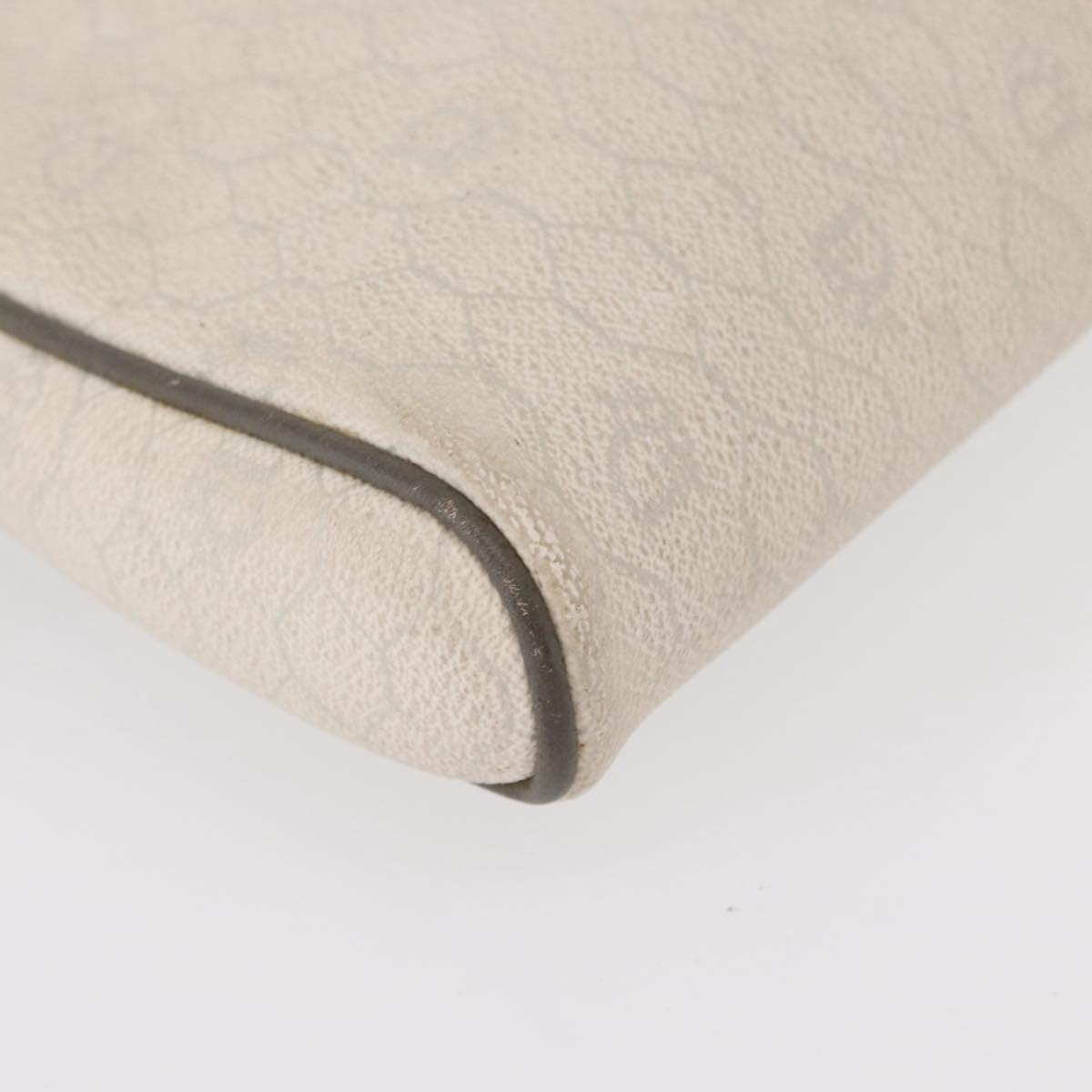 Christian Dior Vintage Honeycomb Shoulder Bag Canvas, WHITE, CANVAS, Shoulder bag