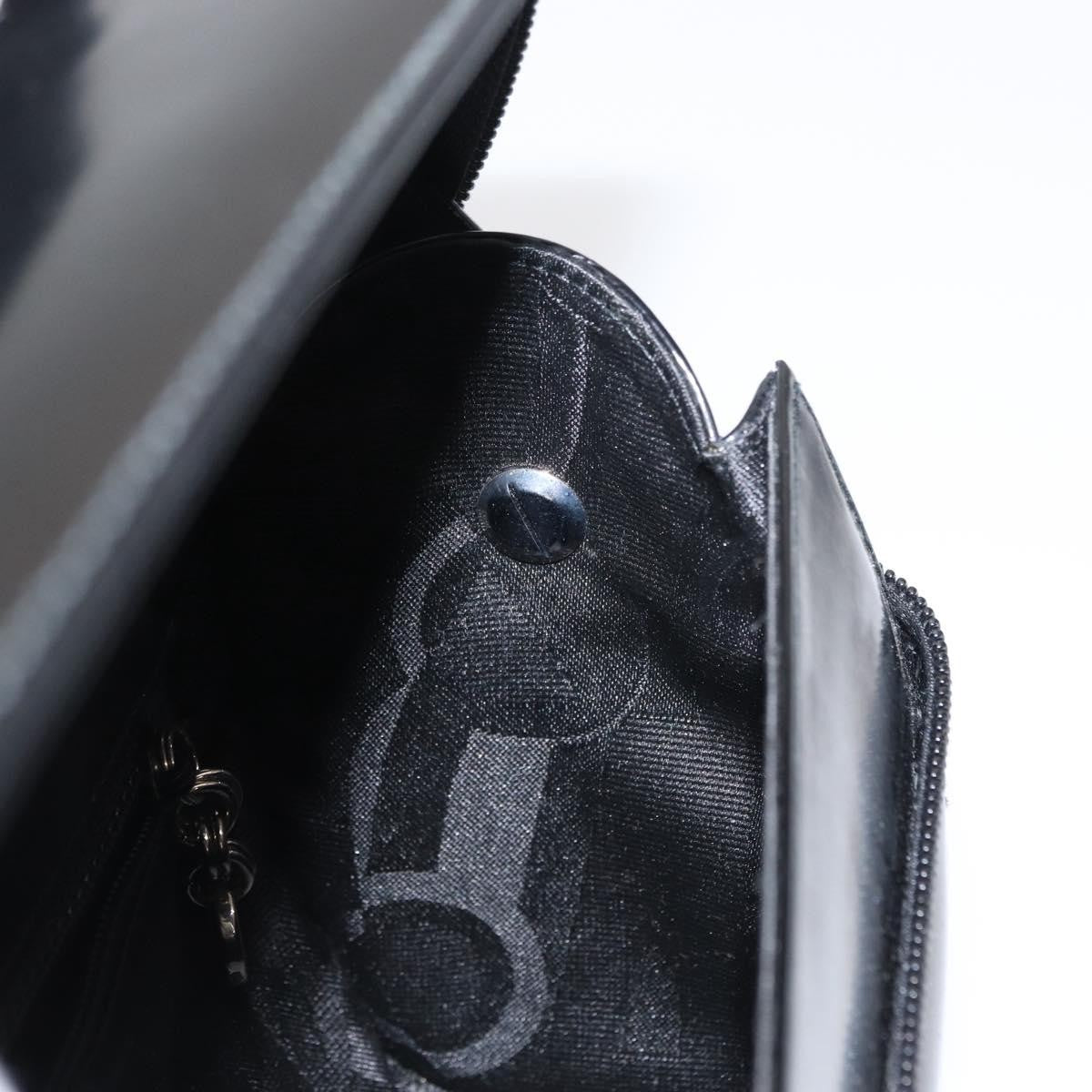 Salvatore Ferragamo Gancini Shoulder Bag Leather, BLACK, LEATHER, Shoulder bag