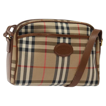 Burberry Nova check Shoulder bag Canvas, BEIGE, CANVAS, Shoulder bag