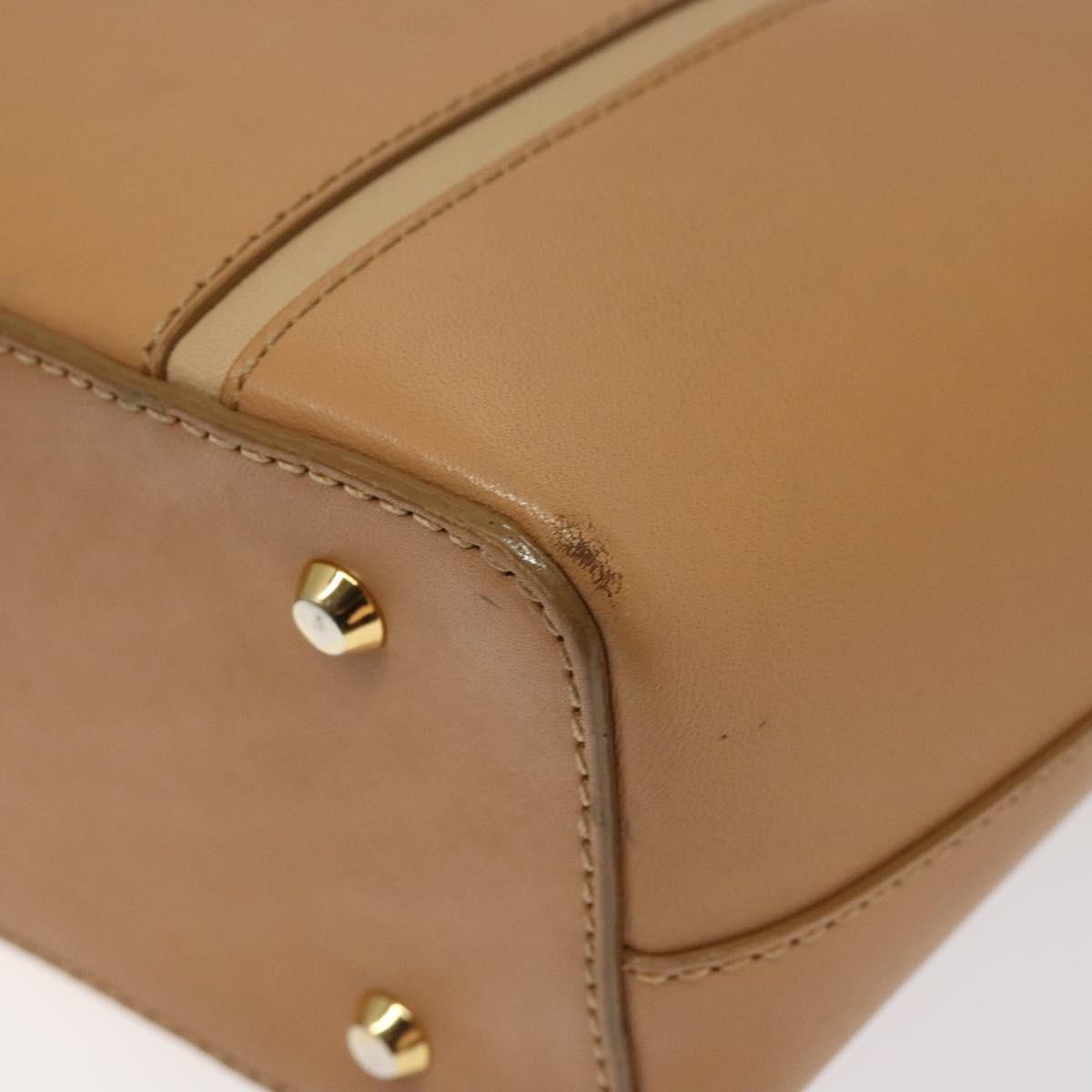 Burberry Vintage Handbag Leather, BEIGE, LEATHER, Handbag