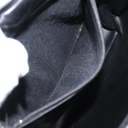 Bally Vintage Chain Shoulder Bag Quilted Leather, BLACK, LEATHER, Shoulder bag