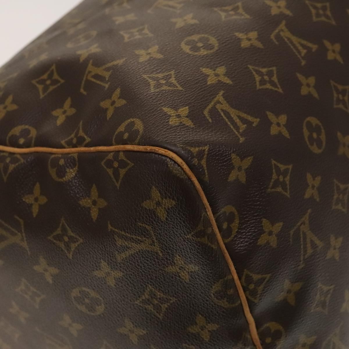 Louis Vuitton Keepall Bag Monogram Canvas, BROWN, CANVAS, Travel bag