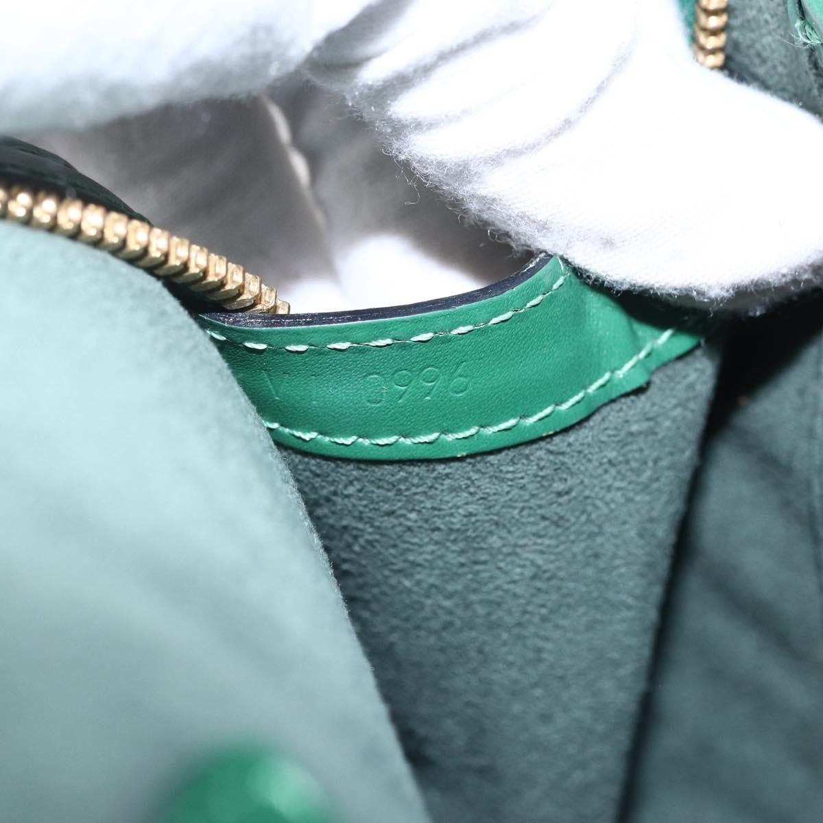 Louis Vuitton Lussac Handbag Epi Leather, GREEN, LEATHER, Shoulder bag