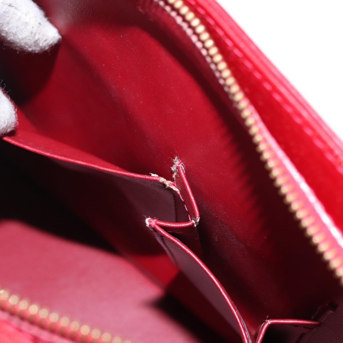 Louis Vuitton Houston Handbag Monogram Vernis, RED, PATENT_LEATHER, Handbag