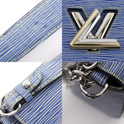 Louis Vuitton Twist Handbag Epi Leather, BLUE, LEATHER, Shoulder bag