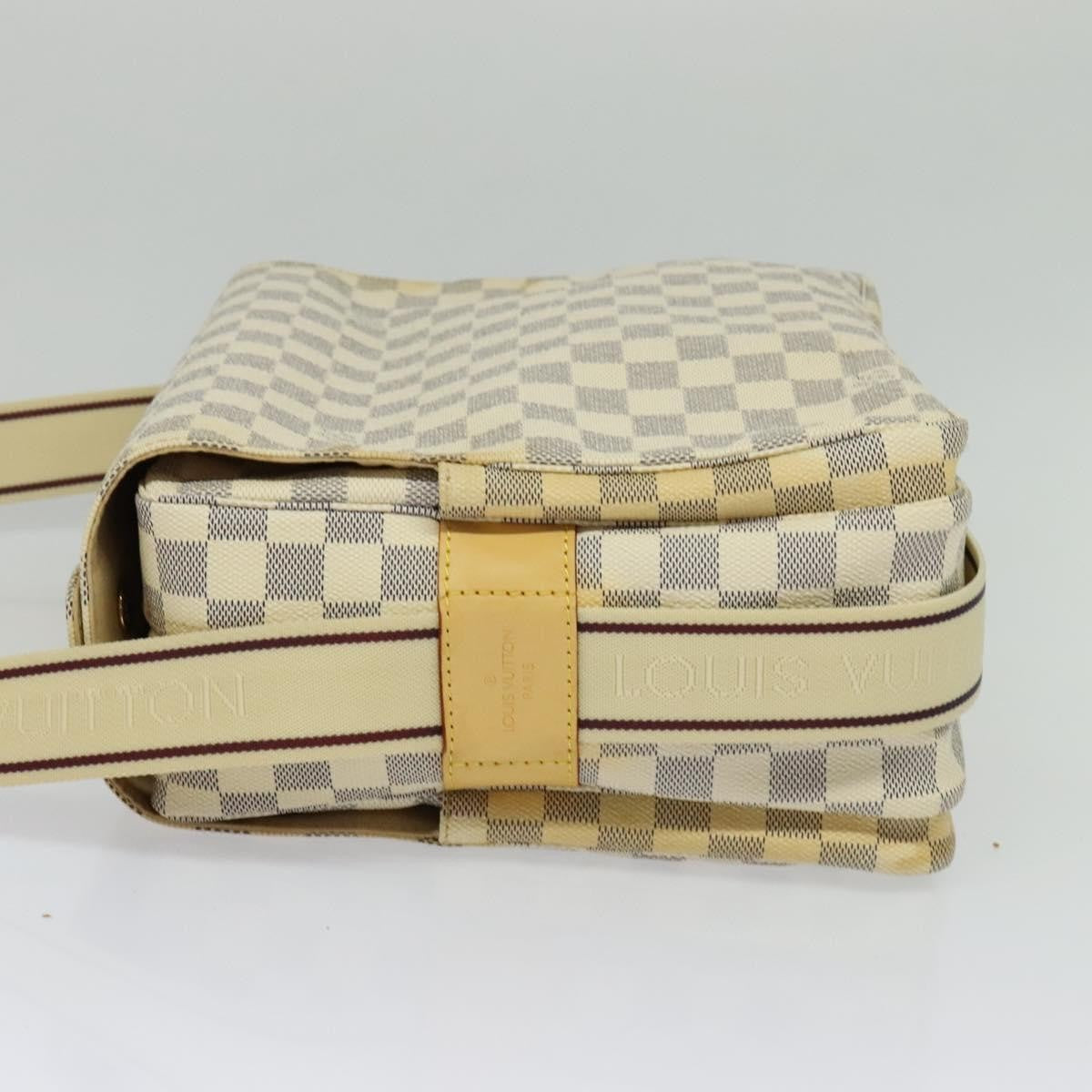 Louis Vuitton Naviglio Handbag Damier, WHITE, CANVAS, Shoulder bag