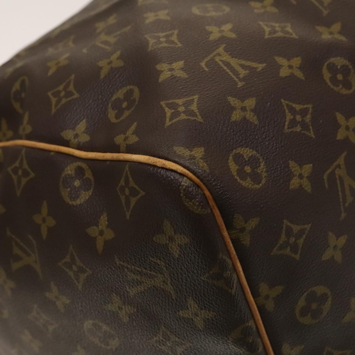 Louis Vuitton Keepall Bag Monogram Canvas, BROWN, CANVAS, Travel bag