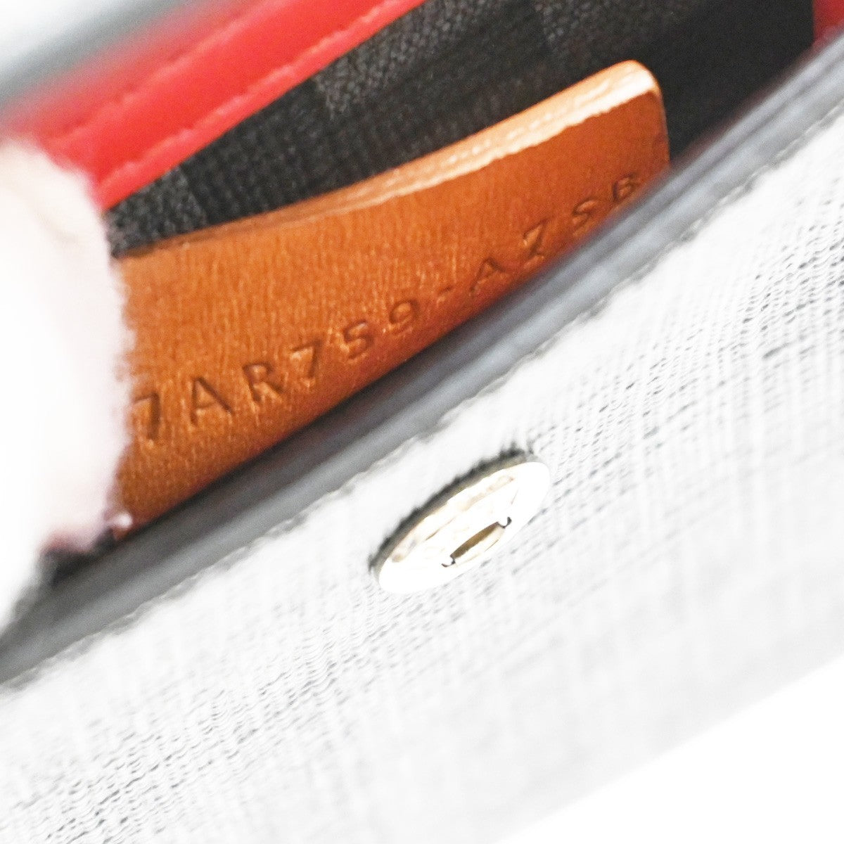 Fendi Charm Key Holder Zucca canvas, BLACK, CANVAS, Charms and Keychains