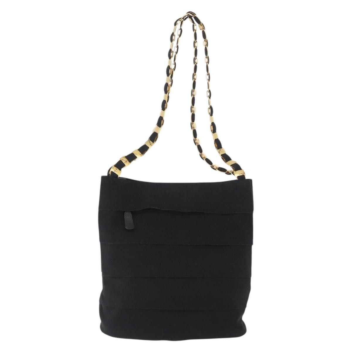 Salvatore Ferragamo Vala Shoulder Bag Nylon, BLACK, NYLON, Shoulder bag