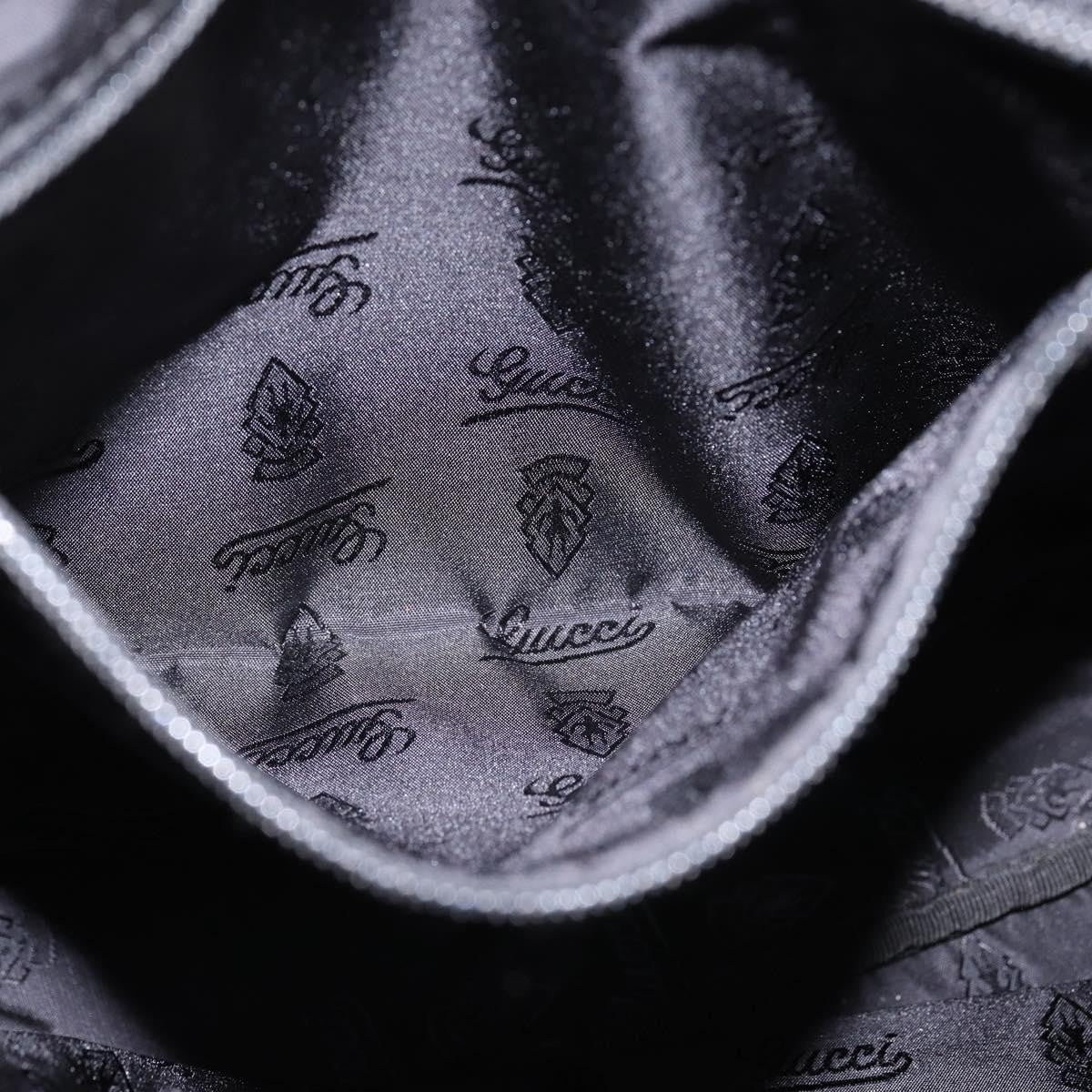 Gucci Front Zip Messenger Leather, BLACK, LEATHER, Shoulder bag