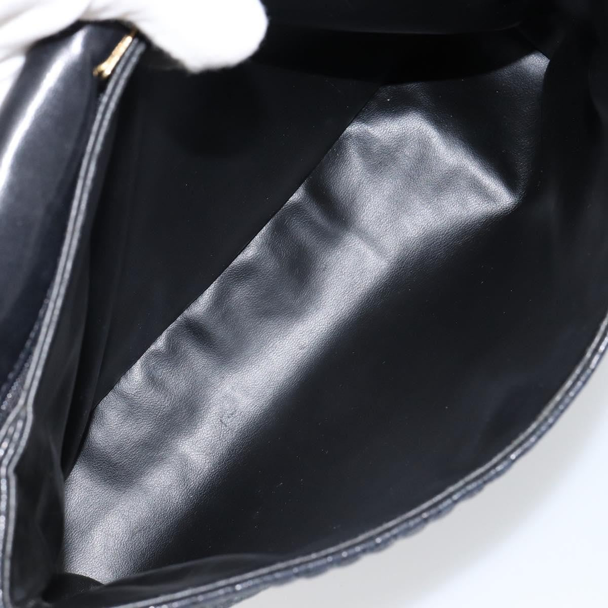 Bally Vintage Handbag Quilted Leather, BLACK, LEATHER, Handbag