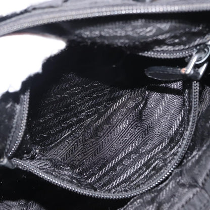 Prada Bow Convertible Tote Tessuto, BLACK, NYLON, Handbag