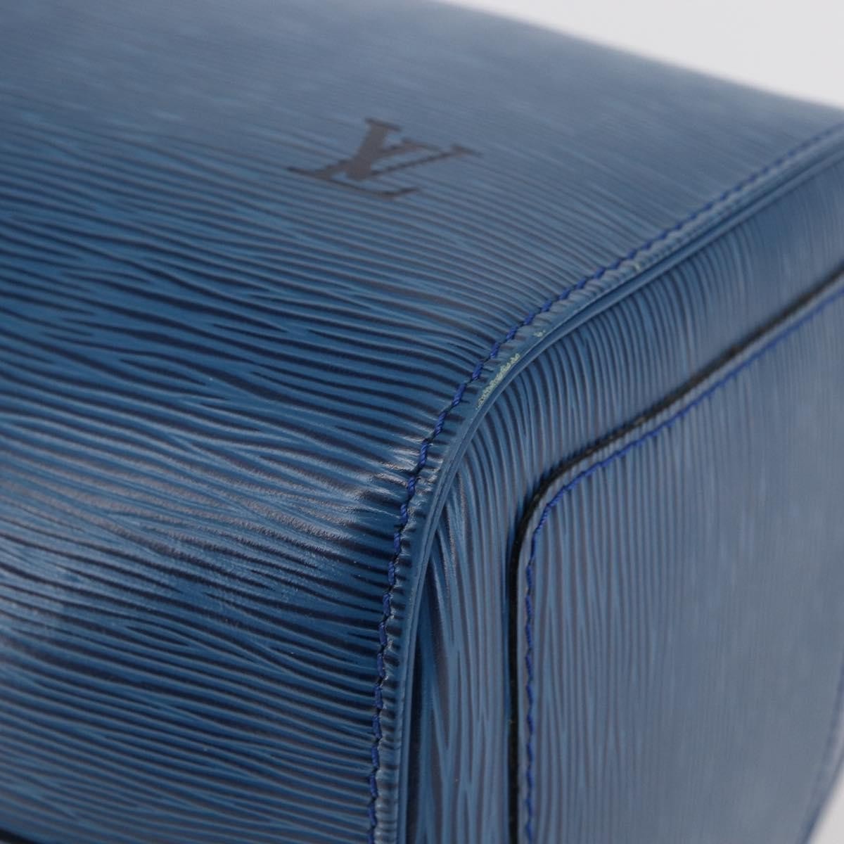 Louis Vuitton Speedy Handbag Epi Leather, BLUE, LEATHER, Handbag