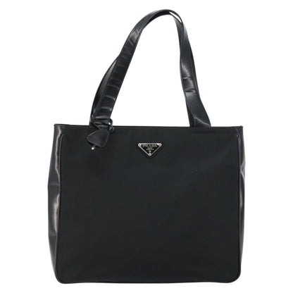 Prada Vintage Tote Nylon, BLACK, NYLON, Tote bag