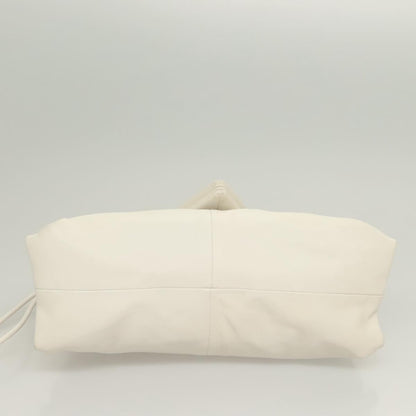 Bottega Veneta BV Trine Fold Clutch Leather, WHITE, LEATHER, Clutche & pouche