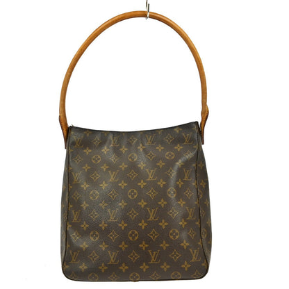 Louis Vuitton Looping Handbag Monogram Canvas, BROWN, CANVAS, Handbag