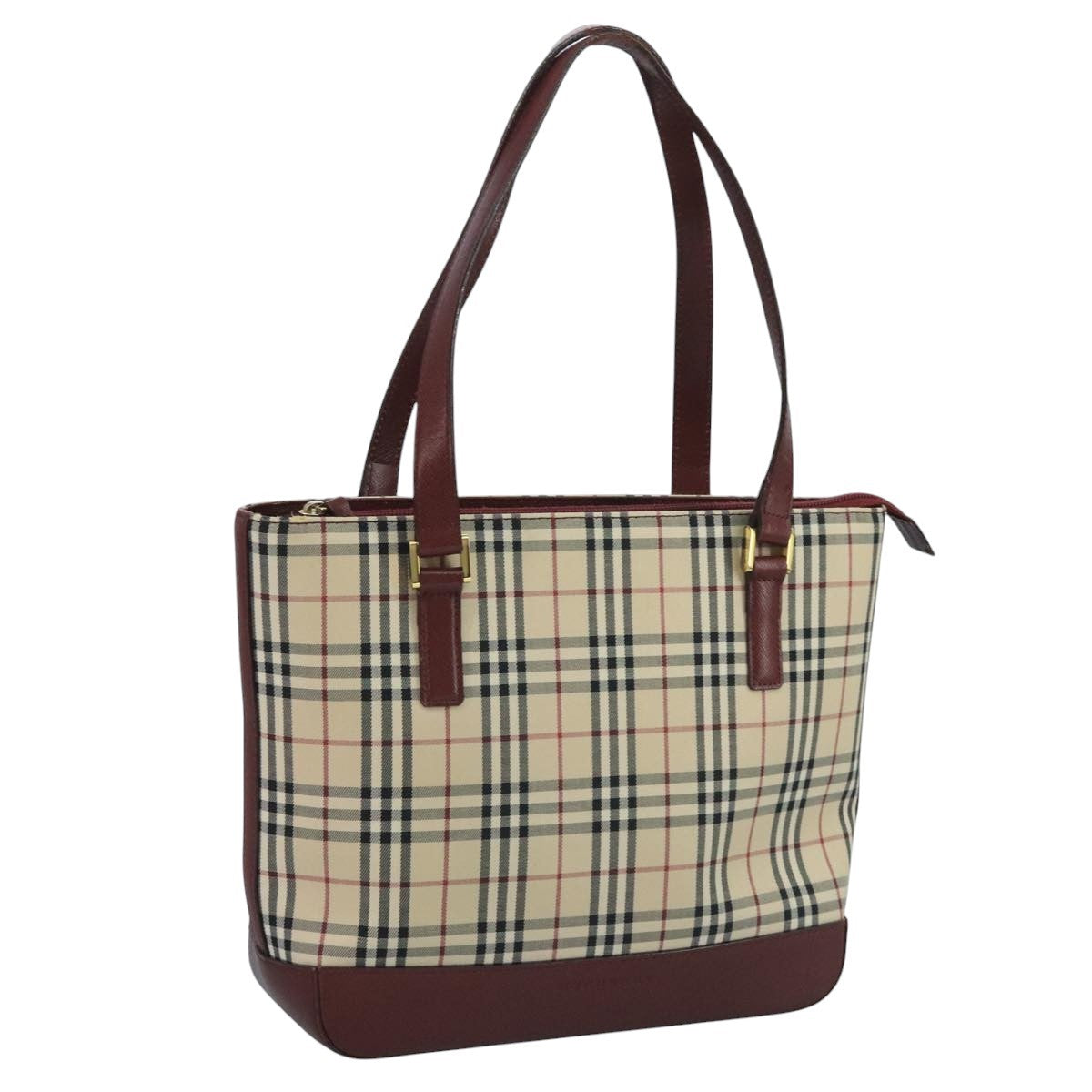 Burberry Nova Check Tote canvas check pattern, BEIGE, CANVAS, Tote bag