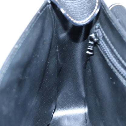 Celine Circle logo Leather, BLACK, LEATHER, Shoulder bag