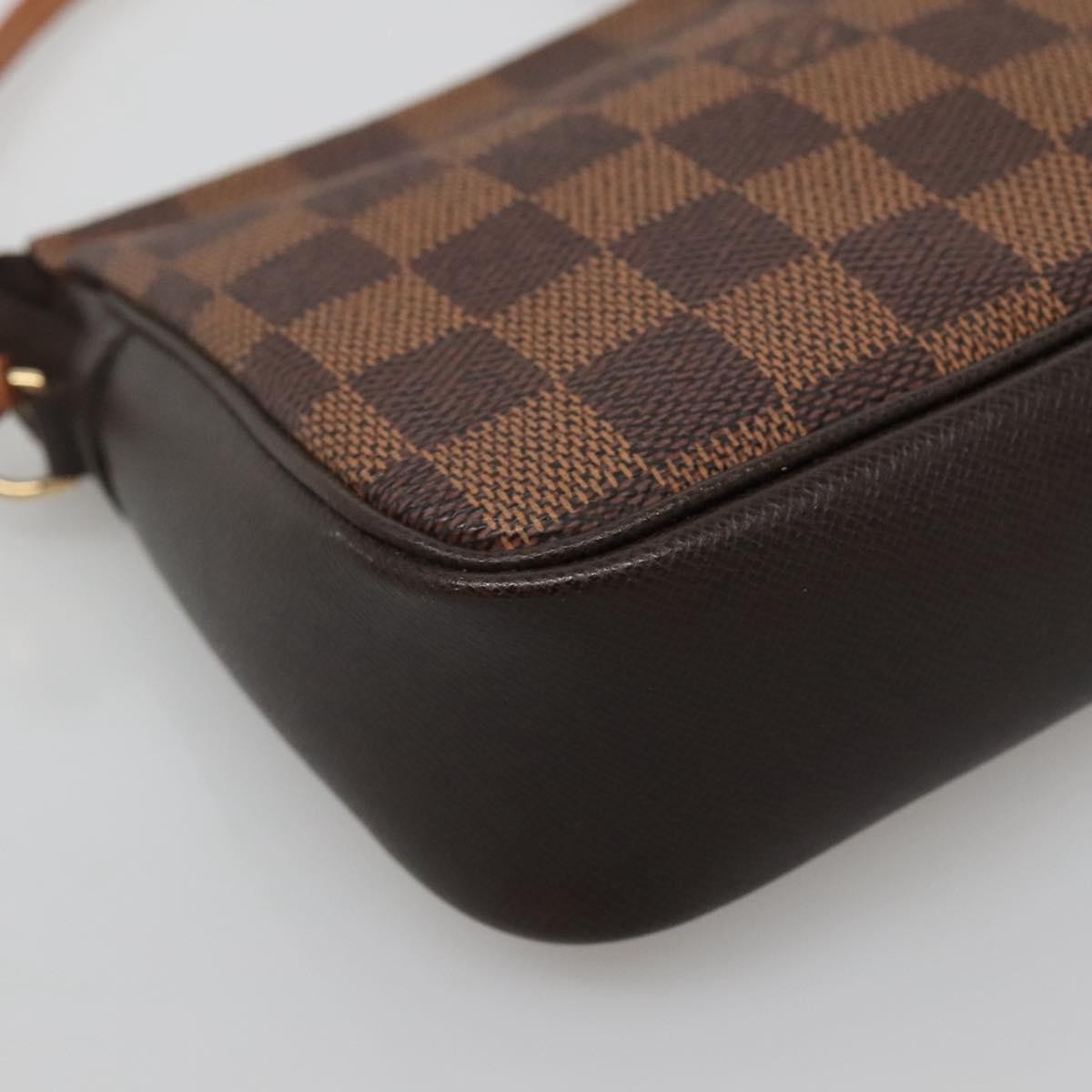 Louis Vuitton Trousse Make Up Bag Damier, BROWN, CANVAS, Clutche & pouche