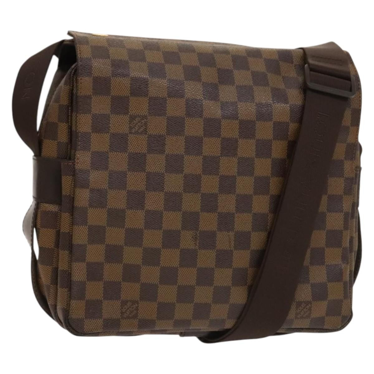 Louis Vuitton Naviglio Handbag Damier, BROWN, CANVAS, Shoulder bag