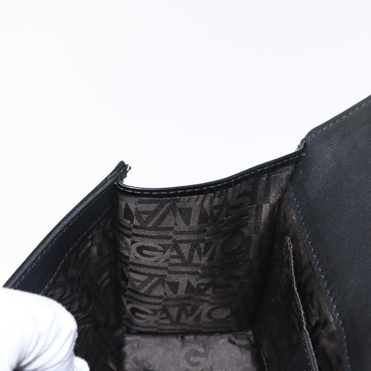 Salvatore Ferragamo Gancini Chain Shoulder bag Patent leather, BLACK, PATENT_LEATHER, Shoulder bag