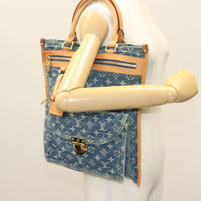 Louis Vuitton Baggy grand modèle Denim, BLUE, DENIM_JEANS, Handbag