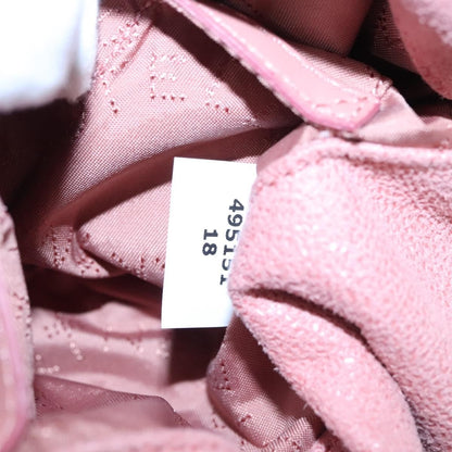 Stella McCartney Falabella Fold Over Crossbody Bag Shaggy Deer, PINK, POLYESTER, Crossbody bag