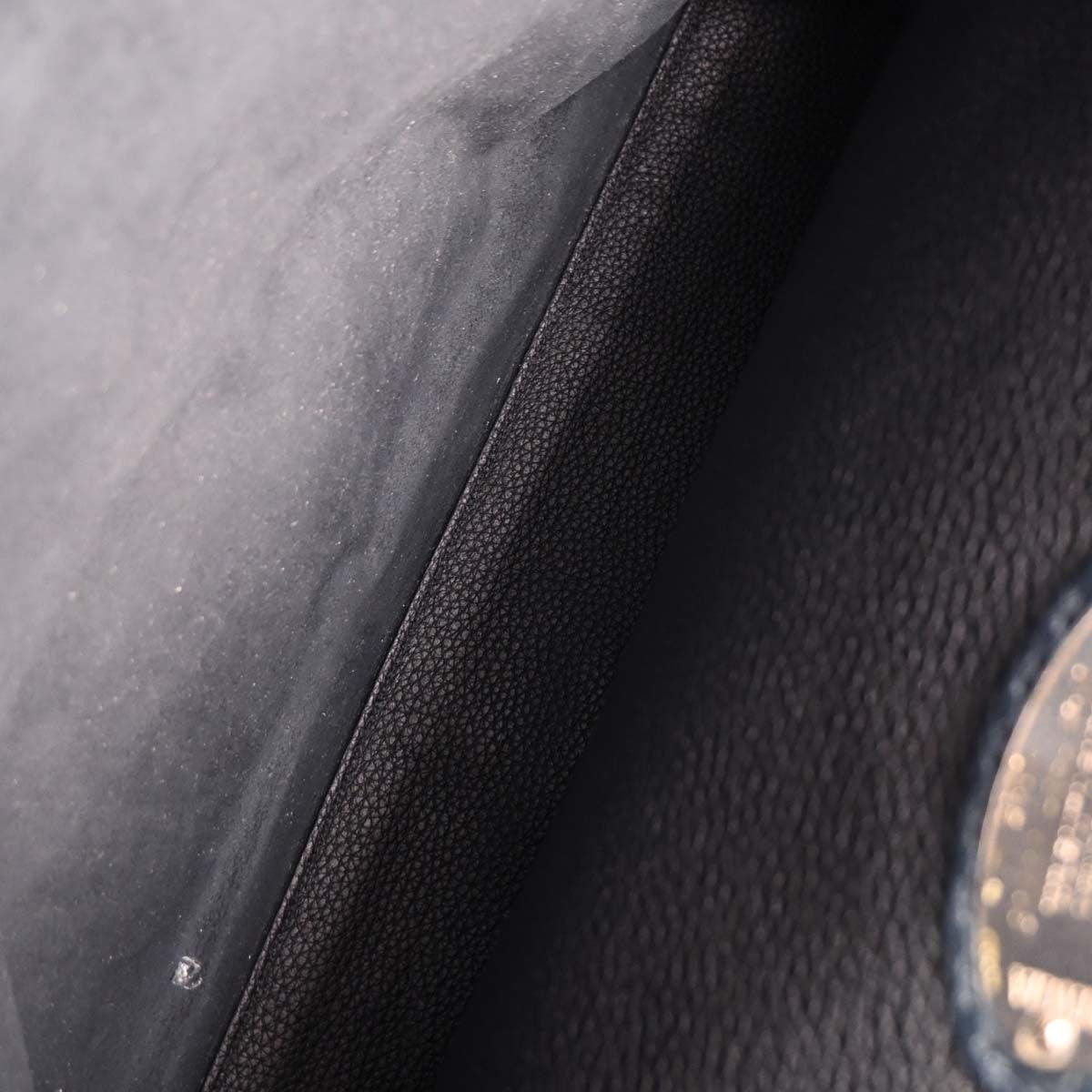 Fendi Monster Selleria Peekaboo Fit Bag Leather, NAVY, LEATHER, Tote bag