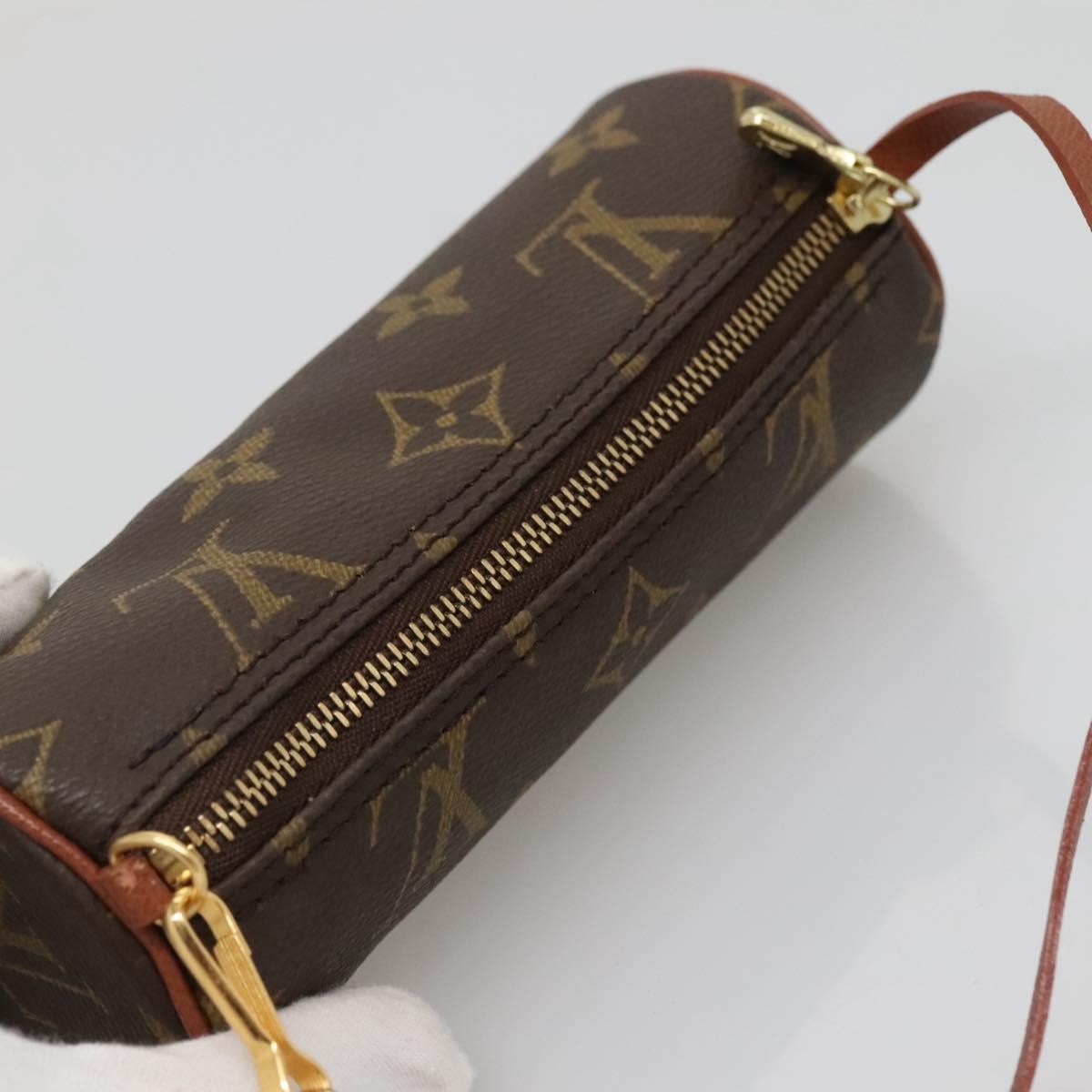 Louis Vuitton Papillon Pochette Monogram Canvas, BROWN, CANVAS, Handbag